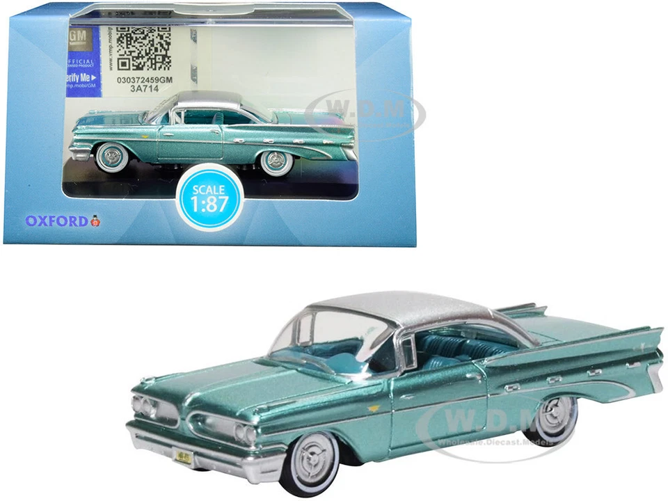 Oxford 1/87 87pb59003 1959 Pontiac Bonneville Coupe Seaspray Green
