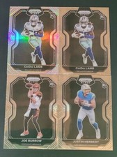 2020 Panini Chronicles Football PRIZM BLACK Base and Silver Prizms You Pick
