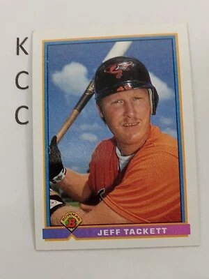 1991 Bowman Baseball #106 Jeff Tackett Baltimore Orioles - Image 1 of 2