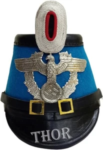 German Prussian Shako Helmet for Officer Ranks of The Jager Batallion Prussian - Picture 1 of 8