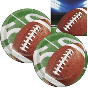 Football Party Supplies | Bundle Includes Paper Dessert Plates and Beverage N... - Picture 1 of 6
