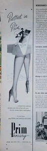 1952 Prim Damen Strumpfwaren Strümpfe schönste Beine Vintage Mode Anzeige - Bild 1 von 1