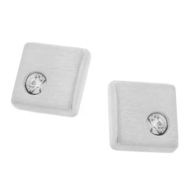 Orecchini Moderno a Farfalla Gioielli Quadrato con Zirconia 925 Argento Pietra - Immagine 1 di 4