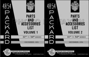 Packard Parts Book 1948 1949 1950 1951 1952 1953 1954 Illustrated Master Catalog - Picture 1 of 2