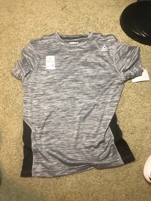 Reebok Men's Supersonic Crew Workout Shirt Designed Performance Material Gray M - Image 1 of 4