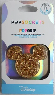 PopSockets PopGrip Earridescent Golden Mickey 113193 Phone Grip & Stand Disney - Image 1 of 2