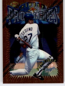 Finest Prodigies 1996 Roger Cedeño novato radiocontrol inserción MLB PWE Dodgers #283 - Imagen 1 de 2