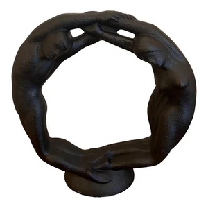 VINTAGE BLACK TEXTURED HAEGER ETERNITY “CIRCLE OF LOVE” STATUE HAEGER STICKER - Picture 1 of 8