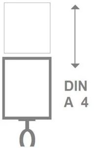 Plakathalter Plakatrahmen Preisschildhalter für Ovalrohr DIN A4-hoch + querform - Bild 1 von 2