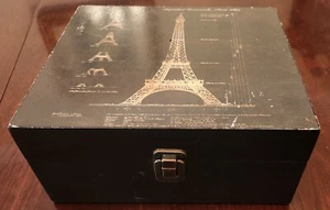 Eiffel Tower Home Decor Box 9.5"Lx8"Wx4.4"H - Picture 1 of 6