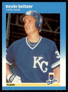 1987 Fleer Update Glossy Kevin Seitzer Rookie Baltimore Orioles/Kansas City
