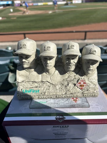Altoona Curve Mount Rushmore 2023 SGA McCutchen Pirates Bobble head Cover