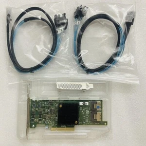 HP H220 6 Gobs SAS HBA LSI 9205-8i P20 mode informatique pour ZFS FreeNAS unRAID 2*SFF8087 - Photo 1/6