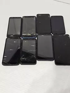 Lot of 8 - Parts Phones Untested / Cracked screens Motorola Samsung Nuu Sky etc - Picture 1 of 10