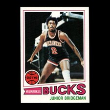 Junior Bridgeman 1977-78 Topps Milwaukee Bucks #114 Great Condition Set!