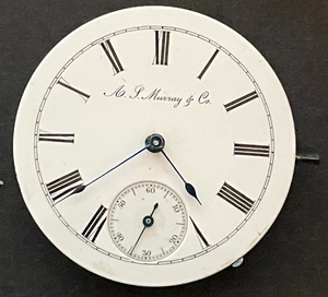 A.P. Murray 8s Pocket Watch Movement Running Tick High Grade Private Label Swiss - Picture 1 of 6