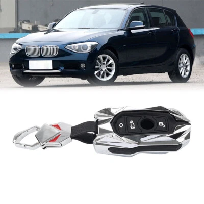 Remote Key Fob Cover For BMW 1 2 3 4 5 6 7 Series X3 X4 M2 M3 M4 M5 M6 Silver - Image 1 of 4