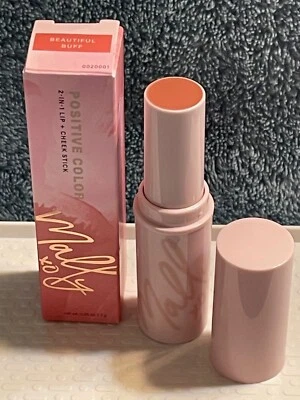 Hermosa barra de labios y mejillas Mally Positive Color 0,25 oz. NUEVO EN CAJA ORIGINAL Foto 1 de 3