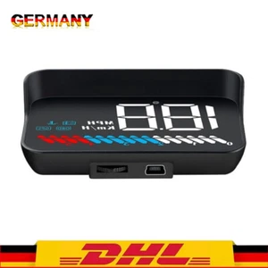 3.5" Auto OBD2 GPS Head Up LED Display Geschwindigkeit Anzeige Alarm Projektor - Bild 1 von 9