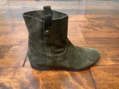 Frye & Co Brown Suede Leather Mid-Shaft Ankle Boots, Size 6 (US) - Image 1 of 4