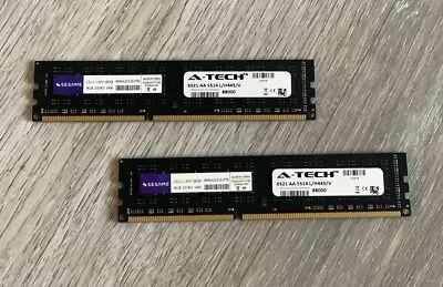 LOT 2 A-Tech Sesame S939A2SGS-ITR 8GB DDR3 1600MHz PC3-12800 SODIMM #S2 - Image 1 of 3