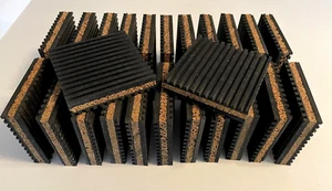 1 Ct. (24) New BRAMEC Cork/Rubber Anti-Vibration Pads 24CT 4* x 4* x 7/8" #6134 - Picture 1 of 6