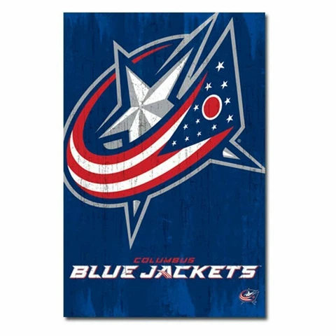 2013 NHL COLUMBUS BLUE JACKETS TEAM LOGO POSTER PRINT NEW 22X34 FREE SHIPPING Cover