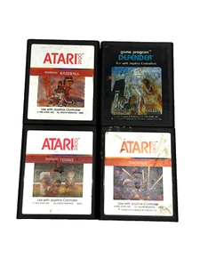 Defender/Phoenix/Tennis/Baseball - Lot of 4 Atari 2600 Game Carts - Picture 1 of 5