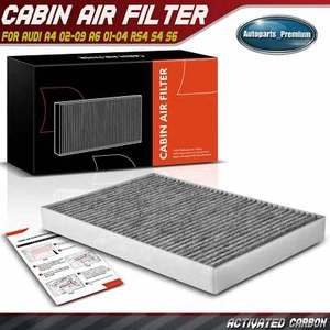 Activated Carbon Cabin Air Filter for Audi A4 2002 -2009 A6 Allroad Quattro S4 - Picture 1 of 9