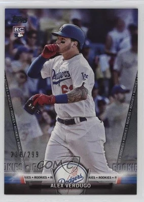 2018 Topps Salute Series 1 Rookies Black /299 Alex Verdugo #TS-80 Rookie RC - Image 1 of 2