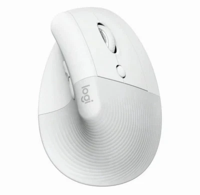 Logitech Lift Vertical Wireless Ergonomic Mouse with 4 Buttons Pale Gray - Image 1 of 4