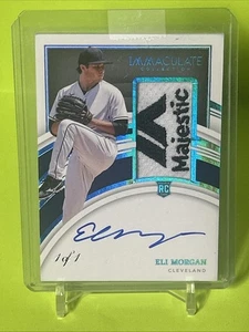 2022 Immaculate Eli Morgan 1 Of 1 Majestic Tag OnCard Auto Detroit Tigers True 1 - Picture 1 of 2