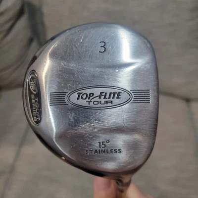 Top Flite Tour Series Golf Men's 3 Wood 15 Degree Graphite 75 Tour Stiff Shaft - Image 1 of 4