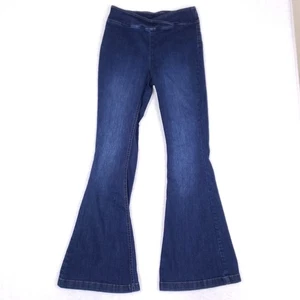 Jeans svasati Indigo Rein taglia M lavaggio scuro elasticizzato retrò minimalista hippie - Foto 1 di 11