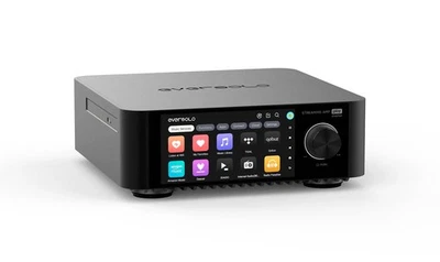 eversolo Play CD Streamingclient mit Verstärker und CD, Schwarz