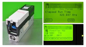 Pocas horas Allen-Bradley 20F11RD011AA0NNNN PowerFlex 753 7,5 HP FRN: 12,001 - Imagen 1 de 16