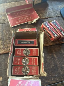champion spark plugs vintage  6 com 62 18mm 1930s ford - Picture 1 of 7