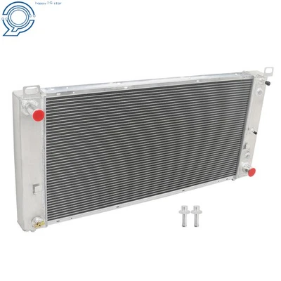 34'' 3Row Aluminum Radiator For Silverado 1500 2500 HD 4.3L-6.0L Tahoe 1999-2014 Foto 1 de 4