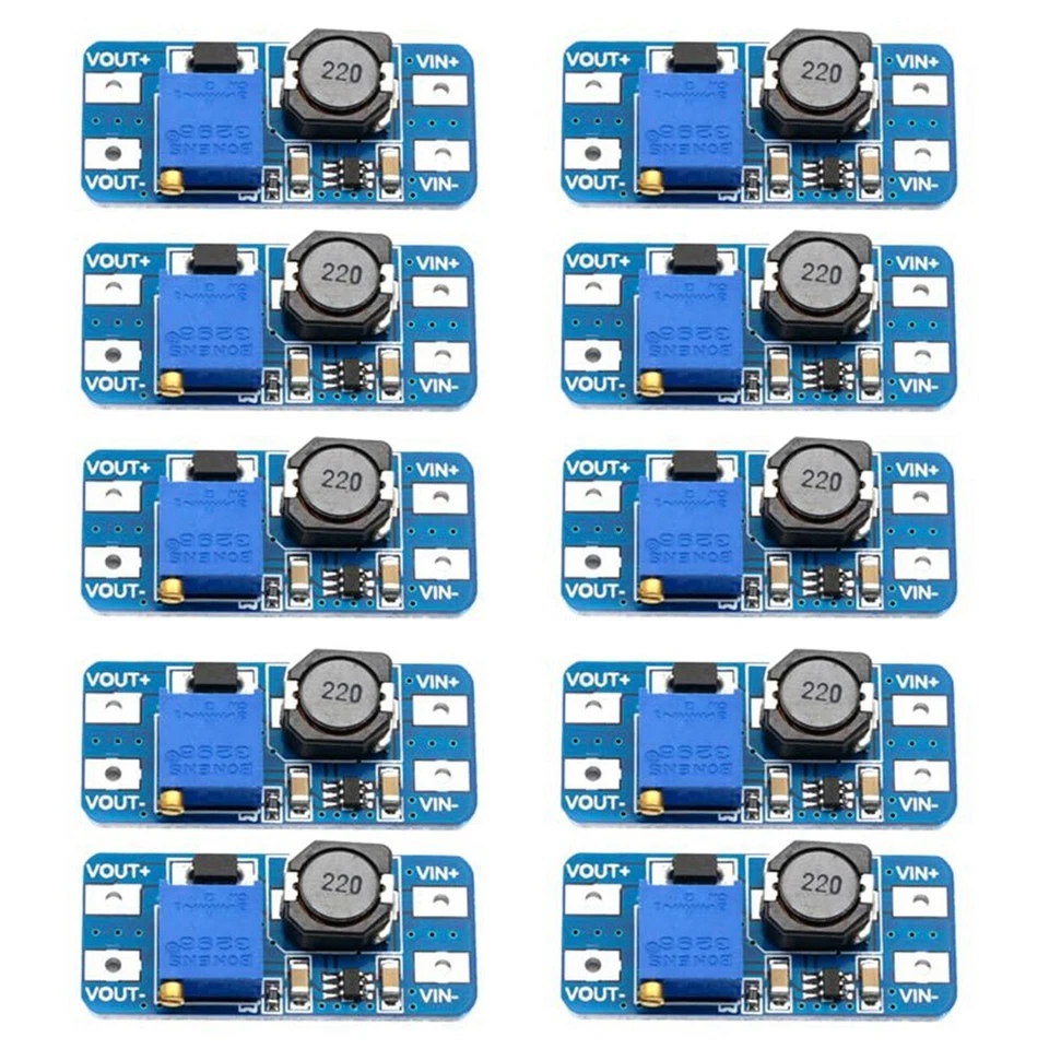 10PCS, , DC-DC Converter, Boost Regulator, USB  Module, 2V-24V to9562 - Image 1 of 4