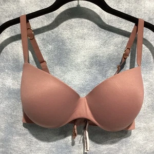 Victoria's Secret Bra 34DDD Rose Taupe Underwire Lined Balconette Multiway Strap - Imagen 1 de 10