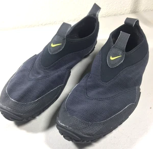 VINTAGE Uomo 12 M Nike ACG Aqua Calzini Nero Scarpe da Acqua Slip-On Subacquee - Foto 1 di 9