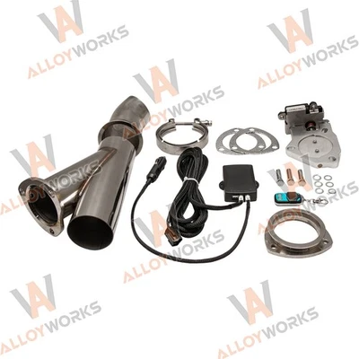 NEW Remote Control Electric E-Cutout Y-Pipe Valve System Kit 3" 76mm ALLOY - Image 1 of 4