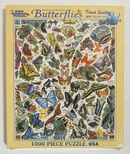 White Mountain Puzzles World’s Butterflies 1000 Piece Puzzle Made In USA  New - Picture 1 of 8