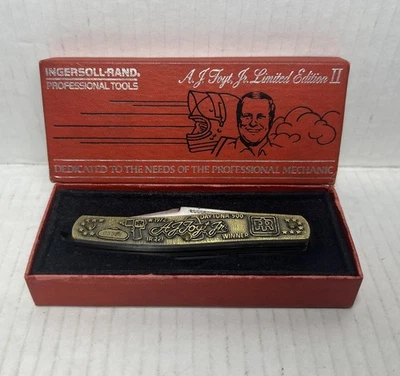 Vintage A.J. Foyt Daytona 500 1972 Limited Edition 2 Ingersoll-Rand Pocket Knife - Image 1 of 4
