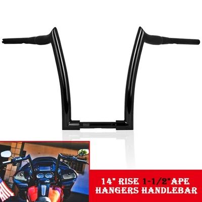 14'' Rise Handle bar Fit For Harley Softail Slim Fit For Honda Magna VF750 VF250 Foto 1 de 4
