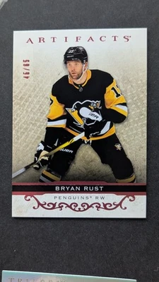 2021-22 UD Artifacts Pink #96 Bryan Rust Penguins /65 - Image 1 of 3