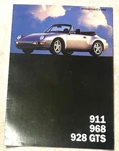 ORIGINAL FACTORY 1993 PORSCHE 911 968 928 GTS AUTOMOBILE BROCHURE / POSTER - Picture 1 of 6