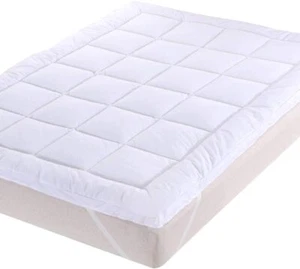 Hotel Quality Mattress Topper 10cm Deep Thick Single Double King Super ALL SIZES - Picture 1 of 6