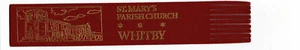 St Mary's Parish Church Whitby Leatherette Bookmark - Picture 1 of 1