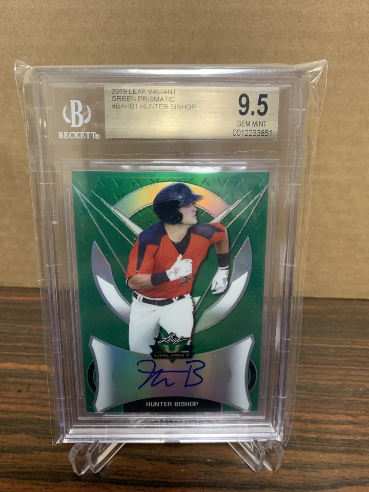 2019 Leaf Valiant Hunter Bishop Autograph Auto /99 Green BGS 9.5 - Image 1 of 2